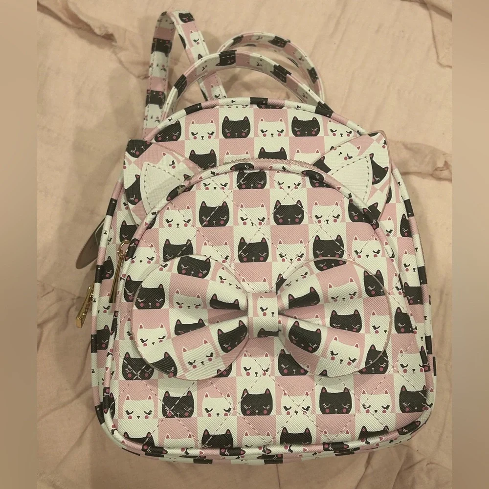 Kitty Cat Mini Convertible Backpack 😻🎀